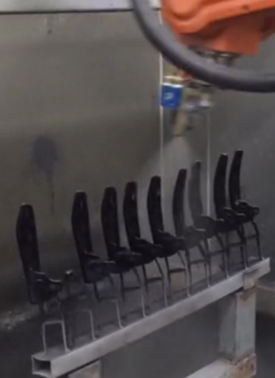 爾必地汽車門手柄噴涂案例