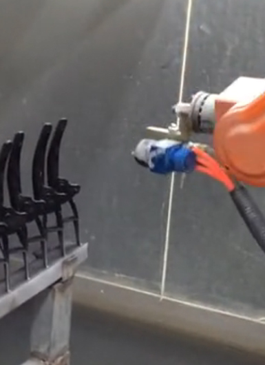 爾必地汽車門手柄噴涂案例