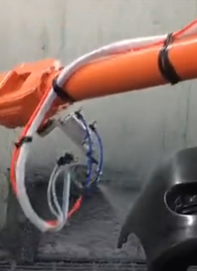 爾必地噴涂機器人汽車保險杠噴涂案例