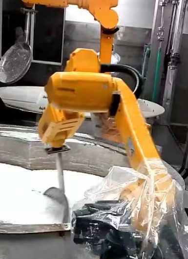 爾必地粉末自動上下料機器人作業案例