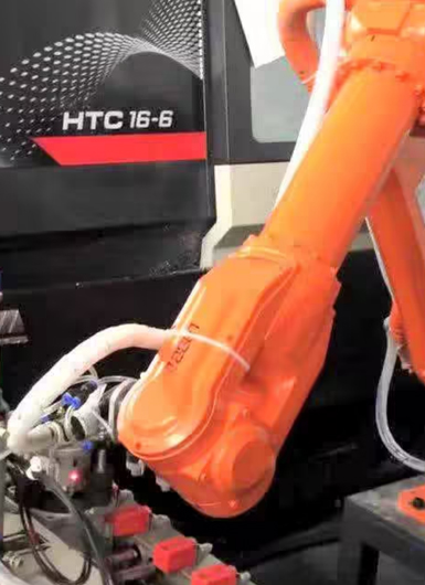 爾必地五金沖壓機器人取放料搬運案例